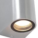 Au�enwandleuchte LOGAN, IP44, Up/Down, Rund, inkl. 2x GU10 LED 4W 2700K 345lm (schaltbar)
