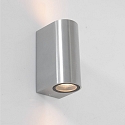 Au�enwandleuchte LOGAN, IP44, Up/Down, Rund, inkl. 2x GU10 LED 4W 2700K 345lm (schaltbar)
