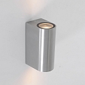 Au�enwandleuchte LOGAN, IP44, Up/Down, Rund, inkl. 2x GU10 LED 4W 2700K 345lm (schaltbar)