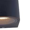 Steinhauer Steinhauer Outdoor wall luminaire LOGAN, 2 flames, GU10, round, black