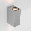 Au�enwandleuchte LOGAN, IP44, Up/Down, Eckig, inkl. 2x GU10 LED 4W 2700K 345lm (schaltbar)