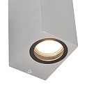 Au�enwandleuchte LOGAN, IP44, Up/Down, Eckig, inkl. 2x GU10 LED 4W 2700K 345lm (schaltbar)
