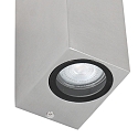 Au�enwandleuchte LOGAN, IP44, Up/Down, Eckig, inkl. 2x GU10 LED 4W 2700K 345lm (schaltbar)