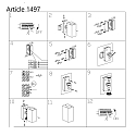 Steinhauer Au�enwandleuchte LOGAN, IP44, Up/Down, eckig, inkl. 2x GU10 LED 4W 2700K 345lm (schaltbar), Glas klar, aluminium schwarz