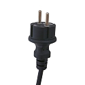 Steinhauer Outdoor Erdspie�-Strahler NOVA, IP54, inkl. GU10 LED 4W 2700K 345lm, dreh- und neigbar, mit Steckerkabel, schwarz matt