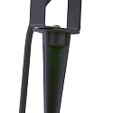 Steinhauer Outdoor Erdspie�-Strahler NOVA, IP54, inkl. GU10 LED 4W 2700K 345lm, dreh- und neigbar, mit Steckerkabel, schwarz matt