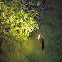 Steinhauer Outdoor Erdspie�-Strahler NOVA, IP54, inkl. GU10 LED 4W 2700K 345lm, dreh- und neigbar, mit Steckerkabel, schwarz matt