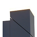 Steinhauer LED Au�enwandleuchte JACK, IP67, 2x 6.5W 2700K 295lm, verstellbar, schwarz matt / Abdeckungen mattwei�