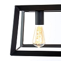 Mexlite Pendelleuchte BUCKLEY, 4-flammig, 100cm, 4x E27, H�he verstellbar, Schwarz matt