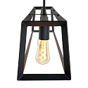 Mexlite Pendelleuchte BUCKLEY, 4-flammig, 100cm, 4x E27, H�he verstellbar, Schwarz matt