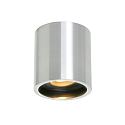 Aufbau-Downlight P�LITE SPOT, � 8.5cm, GU10 max. 40W, starr, stahl geb�rstet / innen schwarz