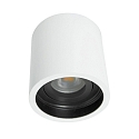 Aufbau-Downlight P�LITE SPOT, � 8.5cm, GU10 max. 40W, starr, wei� matt  / innen schwarz