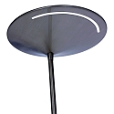 Steinhauer LED Deckenfluter ZODIAC, inkl. Leseleuchte mit Gelenkarm, 25+6W 2700K 2200+700lm, mit Touch-Dimmer, stahl geb�rstet
