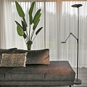 Steinhauer LED Deckenfluter ZODIAC, inkl. Leseleuchte mit Gelenkarm, 25+6W 2700K 2200+700lm, mit Touch-Dimmer, schwarz matt