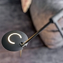 Steinhauer LED Deckenfluter ZODIAC, inkl. Leseleuchte mit Gelenkarm, 25+6W 2700K 2200+700lm, mit Touch-Dimmer, schwarz matt