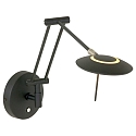 Steinhauer LED Wandleuchte ZODIAC, mit Gelenkarm, 6W 2700K 700lm, CRi >90, mit Touch-Dimmer, bchwarz matt