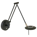 Steinhauer LED Wandleuchte ZODIAC, mit Gelenkarm, 6W 2700K 700lm, CRi >90, mit Touch-Dimmer, bchwarz matt