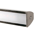 Steinhauer Steinhauer Wall luminaire LITHO LED, 1 flame, 60cm, silver