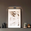 Steinhauer LED Bilderleuchte LITHO, 60cm, 9W 2200-4000K (CCT) 850lm, CRi >90, dimmbar, neigbar, Euro-Steckerkabel, schwarz matt