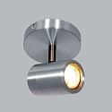 Aufbaustrahler UPROUND, IP44, 1-flammig, inkl. GU10 LED 4.6W 2200-2700K 480lm (D2W), dreh- und neigbar