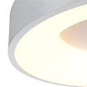 Steinhauer LED Deckenleuchte RINGLEDE, � 38cm, 30W 2700K 2800lm, direkt / indirekt, dimmbar, silber matt