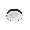 Steinhauer LED Deckenleuchte RINGLEDE, � 38cm, 30W 2700K 2800lm, direkt / indirekt, dimmbar, schwarz matt