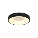 Steinhauer LED Deckenleuchte RINGLEDE, � 38cm, 30W 2700K 2800lm, direkt / indirekt, dimmbar, schwarz matt