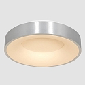Steinhauer LED Deckenleuchte RINGLEDE, � 48cm, 40W 2700K 3600lm, direkt / indirekt, dimmbar, silber matt