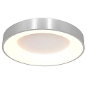 Steinhauer LED Deckenleuchte RINGLEDE, � 48cm, 40W 2700K 3600lm, direkt / indirekt, dimmbar, silber matt