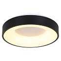 ceiling luminaire RINGLEDE - � 48CM large, round, direct / indirect IP20, black matt dimmable