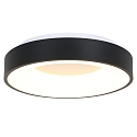 ceiling luminaire RINGLEDE - � 48CM large, round, direct / indirect IP20, black matt dimmable