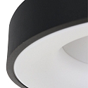ceiling luminaire RINGLEDE - � 48CM large, round, direct / indirect IP20, black matt dimmable