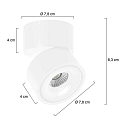 Mexlite ceiling luminaire FEZ IP20, dimmable