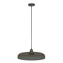 Steinhauer Pendelleuchte KRISIP, � 50cm, flach, E27, Metall, grau matt