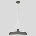 Steinhauer Pendelleuchte KRISIP, � 50cm, flach, E27, Metall, grau matt