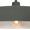 Steinhauer Pendelleuchte KRISIP, � 50cm, flach, E27, Metall, grau matt