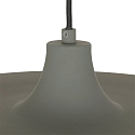 Steinhauer Pendelleuchte KRISIP, � 50cm, flach, E27, Metall, grau matt