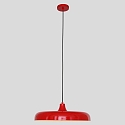 Pendelleuchte KRISIP, � 50cm, flach, E27, Metall, signalrot gl�nzend