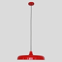 Pendelleuchte KRISIP, � 50cm, flach, E27, Metall, signalrot gl�nzend