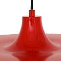 Pendelleuchte KRISIP, � 50cm, flach, E27, Metall, signalrot gl�nzend