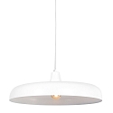 Steinhauer Pendelleuchte KRISIP, � 50cm, flach, E27, Metall, wei� matt