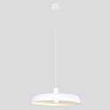 Steinhauer Pendelleuchte KRISIP, � 50cm, flach, E27, Metall, wei� matt