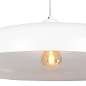 Steinhauer Pendelleuchte KRISIP, � 50cm, flach, E27, Metall, wei� matt