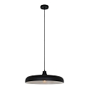Pendelleuchte KRISIP, � 50cm, flach, E27, Metall, schwarz matt