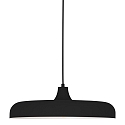 Steinhauer Pendelleuchte KRISIP, � 50cm, flach, E27, Metall, schwarz matt