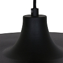 Steinhauer Pendelleuchte KRISIP, � 50cm, flach, E27, Metall, schwarz matt