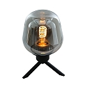 Steinhauer table lamp REFLEXION - � 14CM 1 flame, with switch, with plug E27 IP20, black matt 