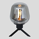 Steinhauer table lamp REFLEXION - � 14CM 1 flame, with switch, with plug E27 IP20, black matt 