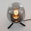Steinhauer table lamp REFLEXION - � 14CM 1 flame, with switch, with plug E27 IP20, black matt 