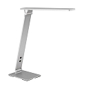 Steinhauer LED Tischleuchte SERENADE, 10W (2200-4000K (CCT) 900lm, neigbar / Kopf drehbar, mit Push-Dimmer, stahl geb�rstet